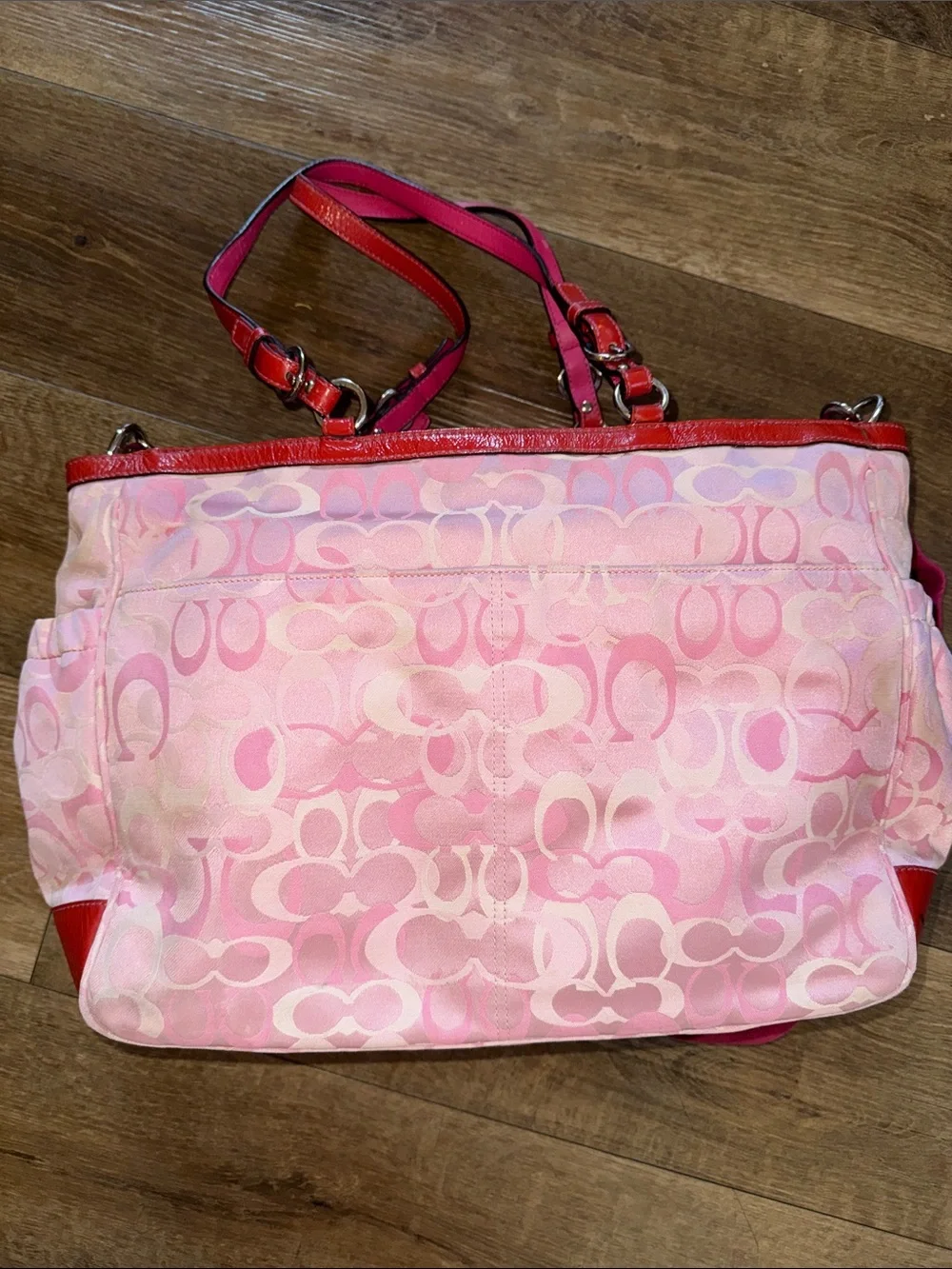 Coach y2k pink optic travel weekender bag with handtag - Picture 4 of 17